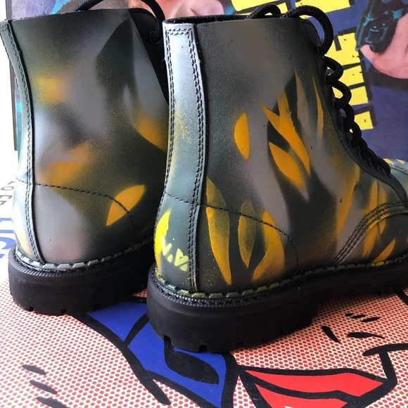 BNIB Wearable Art - leather military-style boots, 8US mens - Picture 2 of 4